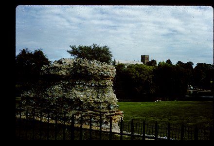 Roman Wall and St. Albans Abbey photo