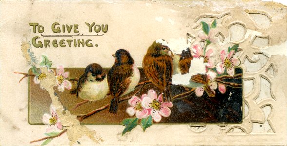 "To give you greeting" - Christmas card
