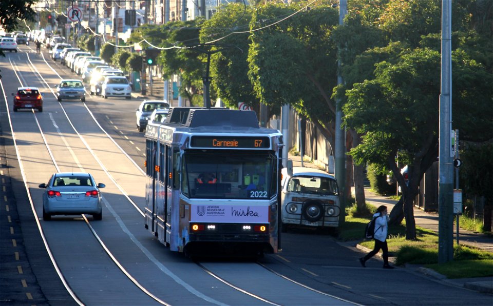 B-class tram in Glen Huntly