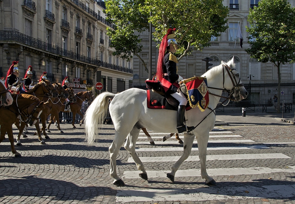 The French Republican Guard in Paris photo