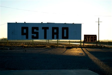 Astro Stop Sign in Lubbock