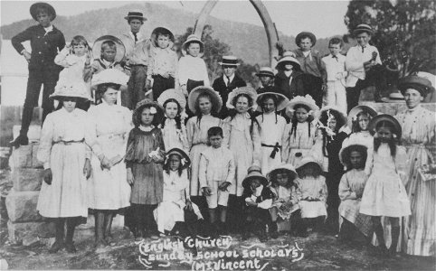 English Church Sunday School scholars, Mount Vincent, NSW, [n.d.] photo