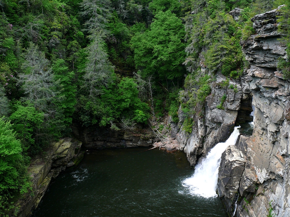 Linville Falls Blue Ridge Mountains of North Carolina