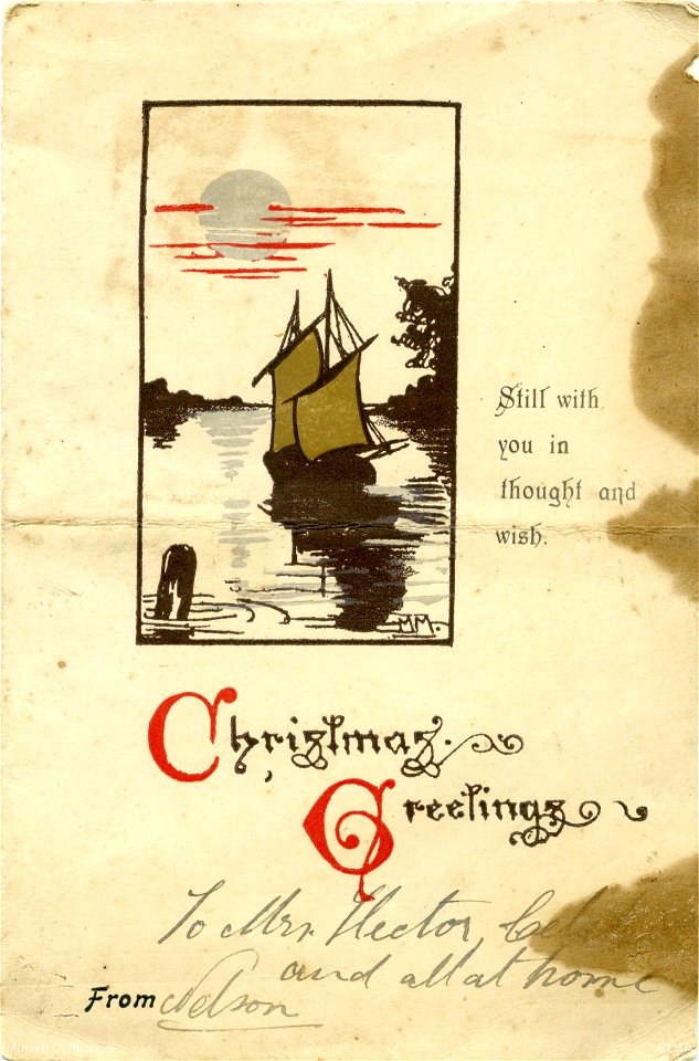"Christmas greetings" - Christmas card