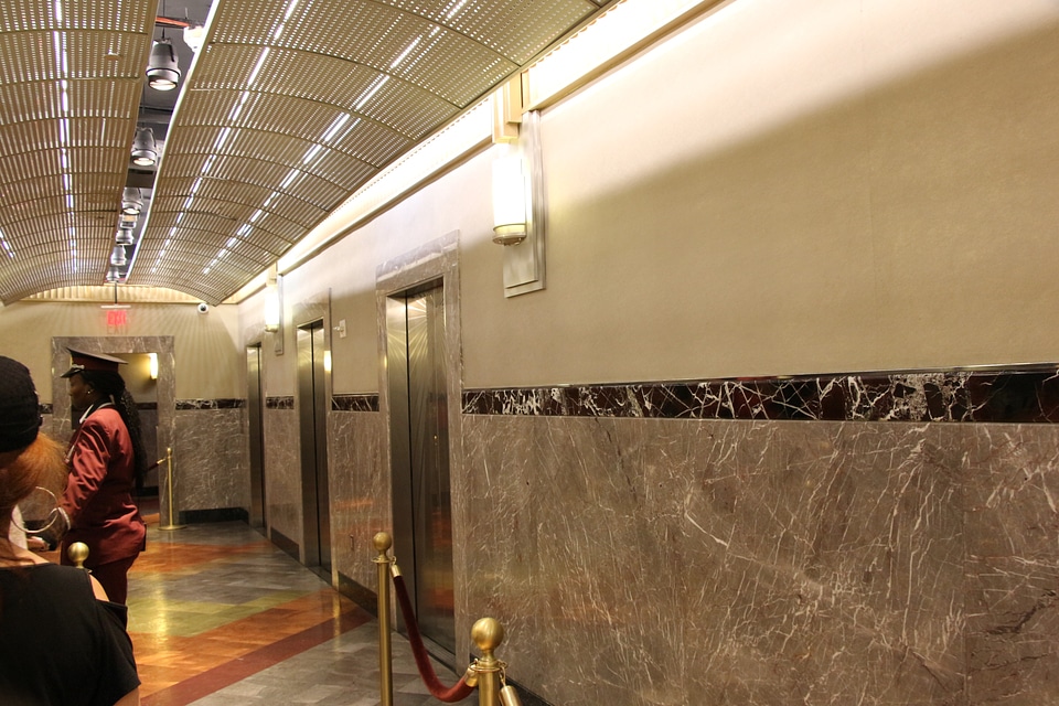 The Empire State Building entrance hall decorations, New York