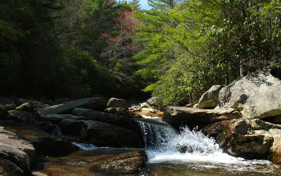 Upper Creek Falls in the Pisgah National Forest