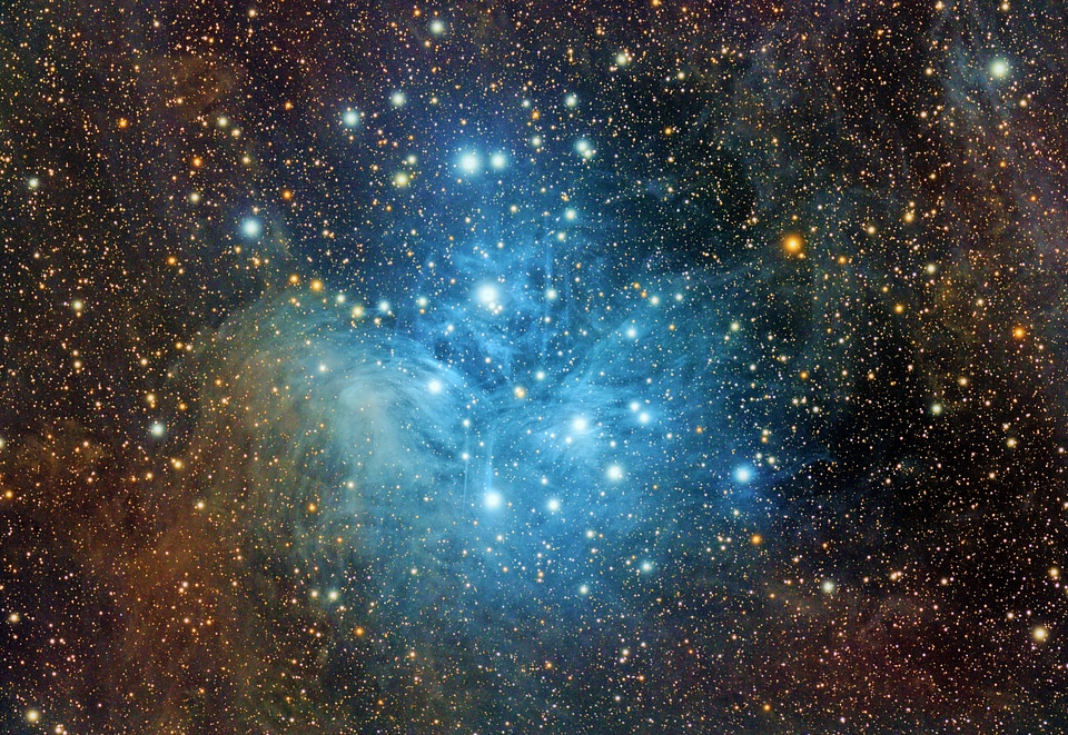 Universe filled with stars, nebula and galaxy