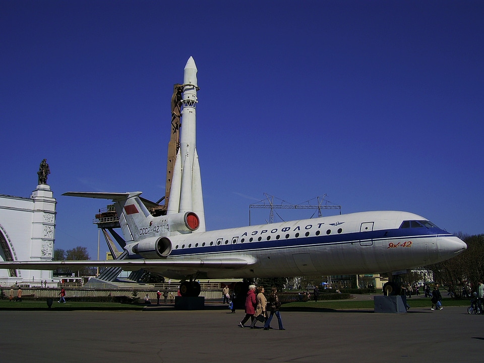 Yak-42 at the Exhibition Center