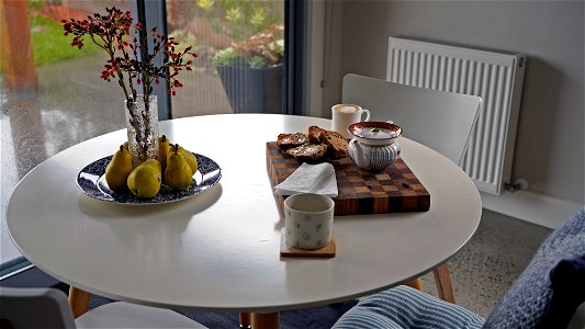 A Covid Breakfast, Lockdown in its first weeks.