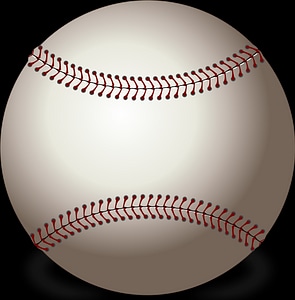 drawing of a baseball