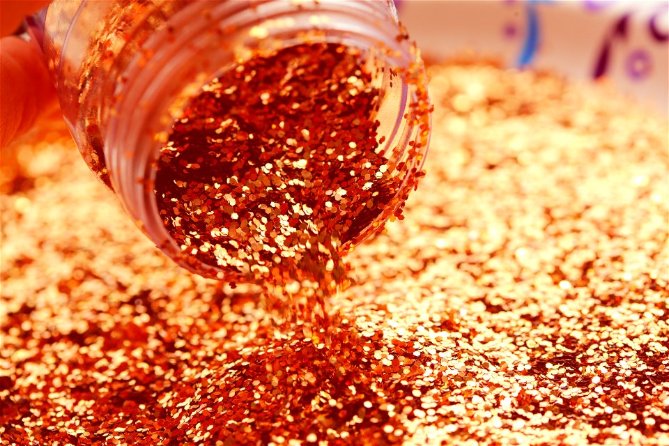 Sprinkling Gold Glitter Stock Photo Wallpaper 2021