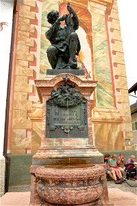 Matthias Klotz Monument in Mittenwald, Baveria, Germany