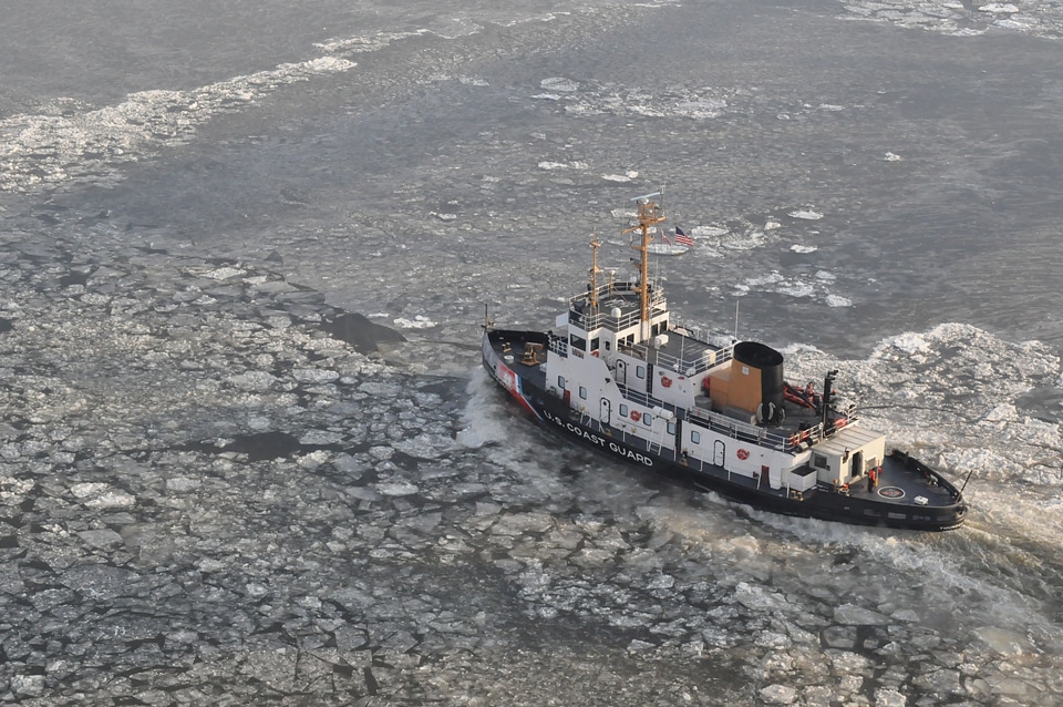 Coast Guard Cutter Hudson River near Poughkeepsie, New York