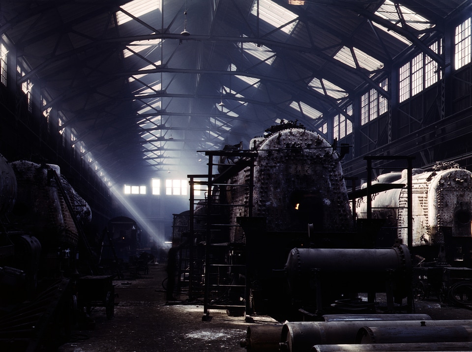 Santa Fe R.R. locomotive shops, Topeka, Kansas