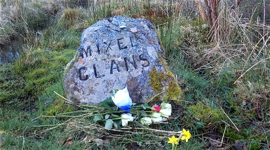 Mixed Clan Grave. Culloden Battlefield Near Inverness photo