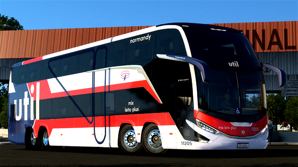 Ônibus Marcopolo Paradiso G8 1800 DD Skin Util ETS2 Euro Truck Simulator 2 photo