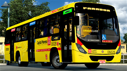 Ônibus Marcopolo Torino 2014 Skin Capital Morena ETS2 Euro Truck Simulator 2