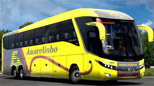 Ônibus Marcopolo G7 1200 Skin Expresso Amarelinho ETS2 Euro Truck Simulator 2 photo
