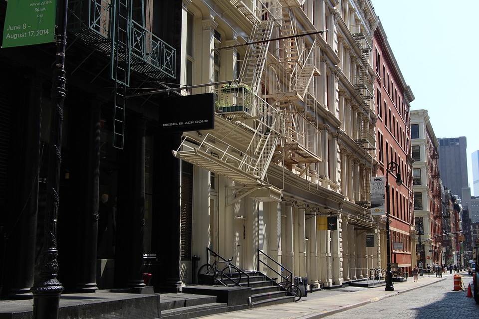 Soho New York fire escapes photo