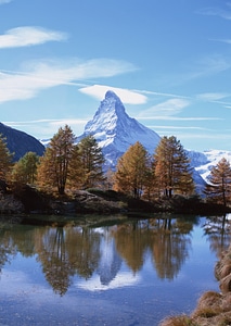 Matterhorn mountain of zermatt switzerland photo