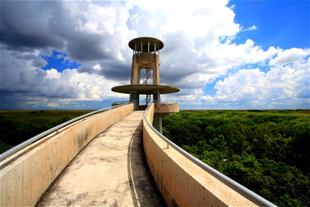 Shark Valley Observation Tower, Everglades National Park, Florida, USA photo