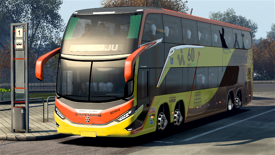 Ônibus Marcopolo Paradiso G8 1800 DD Skin Itapemirim ETS2 Euro Truck Simulator 2 photo