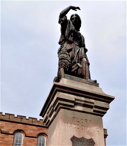 Flora Macdonald Statue, Castle Hill, Inverness. photo