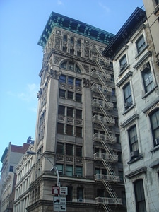Historic cast iron buildings in New York City's Soho District