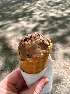 What looks like a simple chocolate ice cream photo