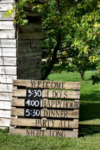 Wedding sign timeline