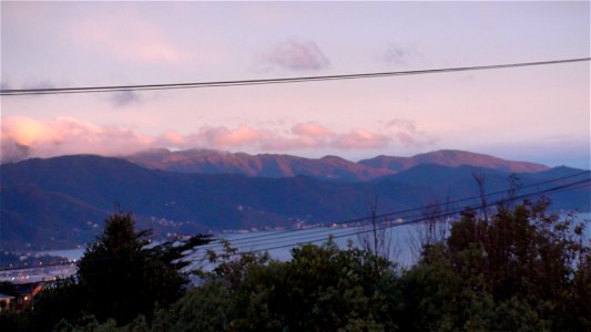 sunset on eastern hills