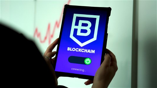 Market analysis, connecting to a blockchain platform photo