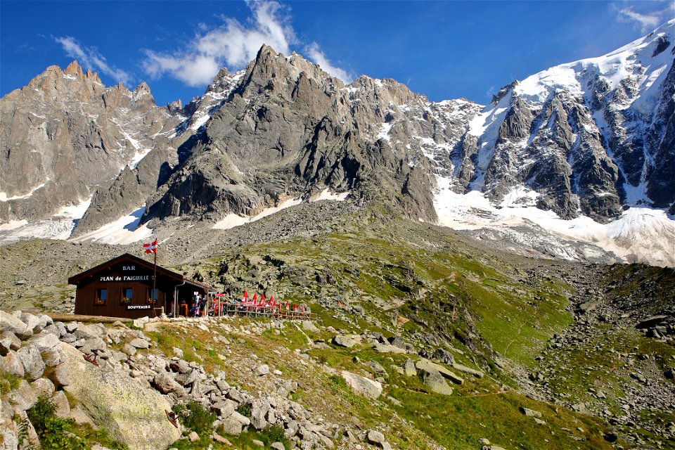 Mountain Refreshment Bar du Plan de l'Aiguille (2,317m), French Alps