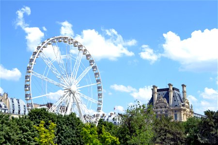 Roue De Paris & Part Of The Louvre