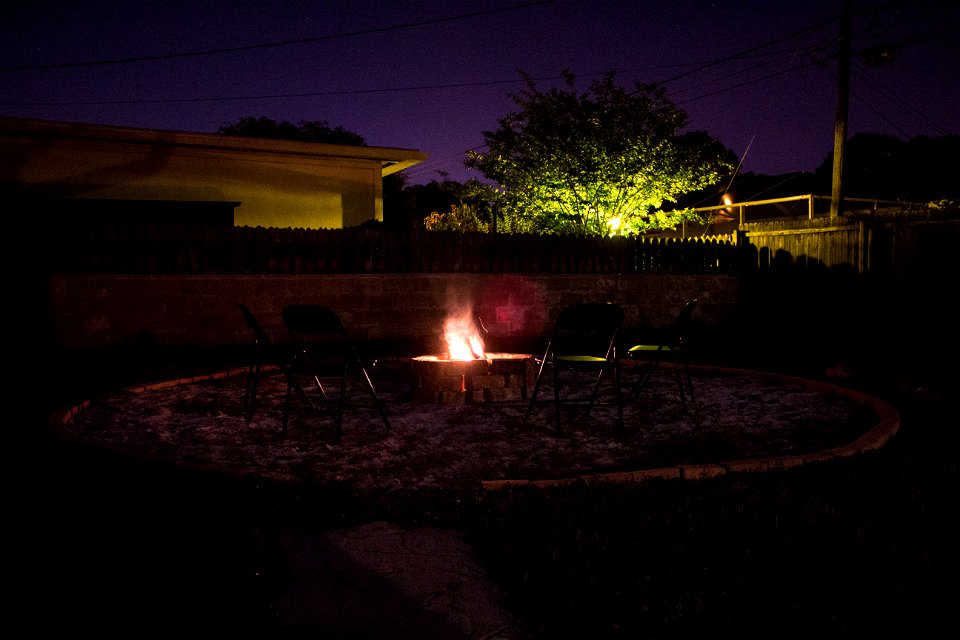 Christening the Firepit