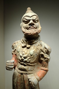 Asian warrior in Famen Temple