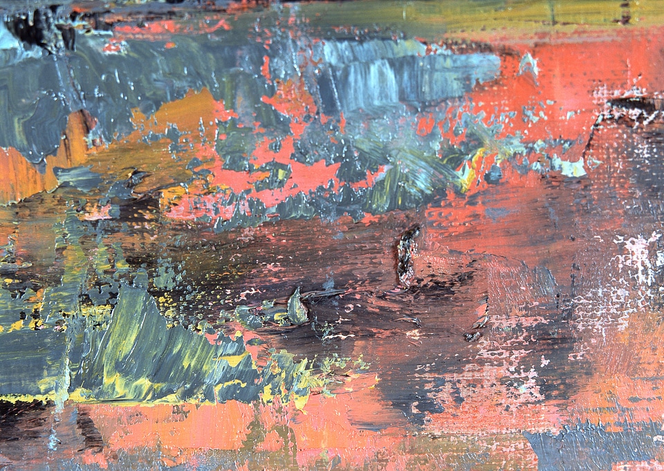 abstract painted texture on canvas
