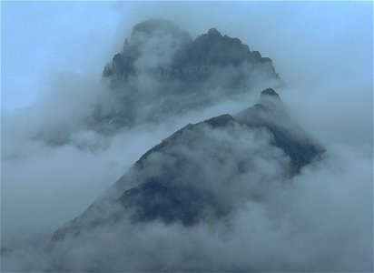 Enveloping Fog, Glacier National Park