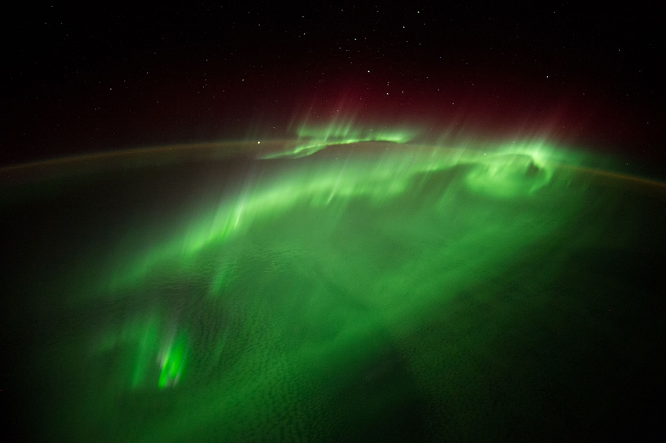 Flying Through an Aurora