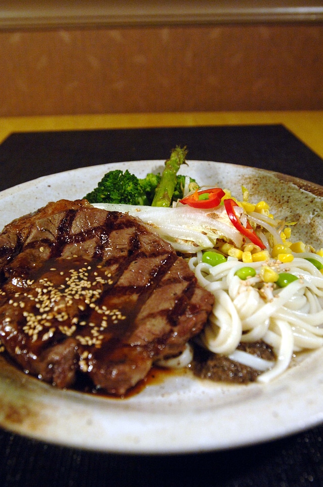 Dinner Grilled Rib Eye Steak