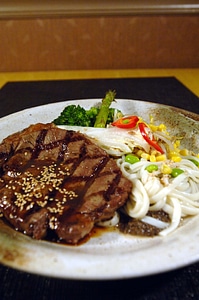 Dinner Grilled Rib Eye Steak