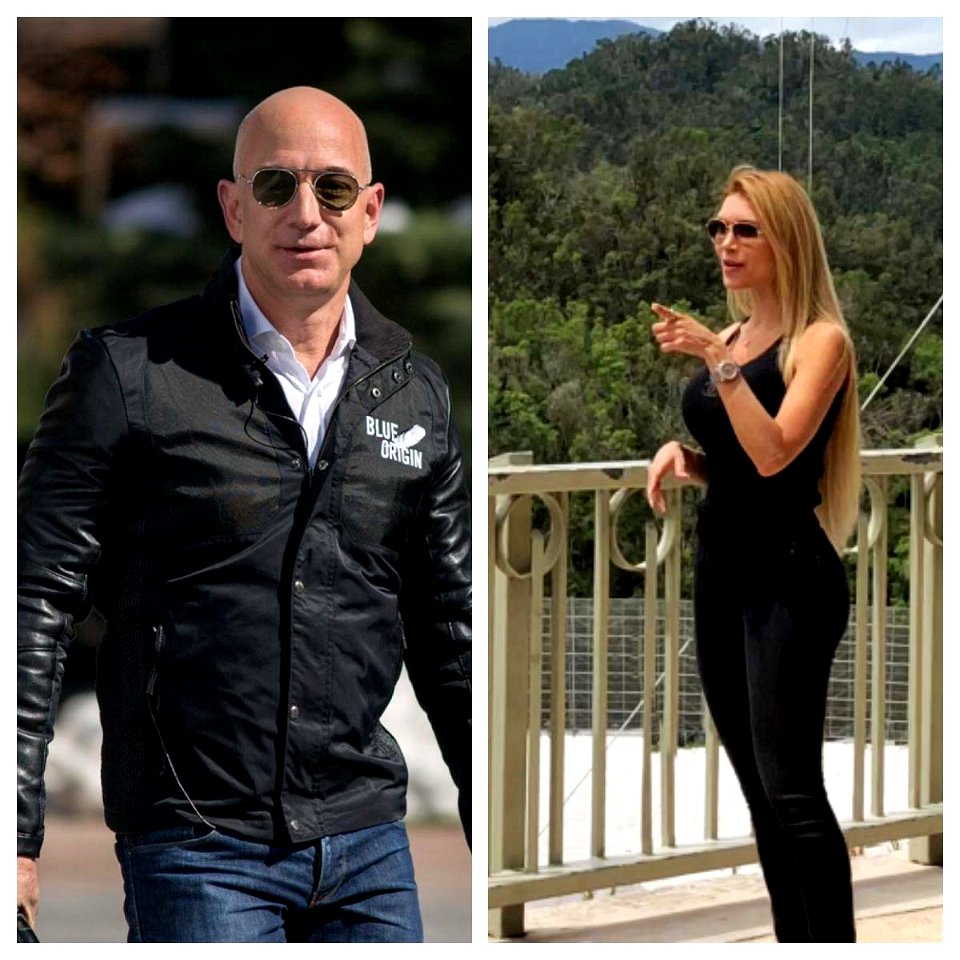 Celebrities in the space industry connected to NASA. Jeff Bezos, Sheyene Gerardi, Elon Musk, Richard Branson photo