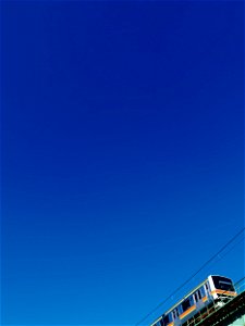 blue sky blue photo