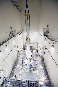 Launch Abort System Installed for Orion Flight Test photo