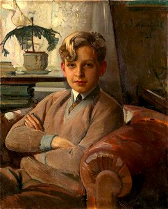 Portrait of a Boy (1926) by Ivan Miasoedov photo