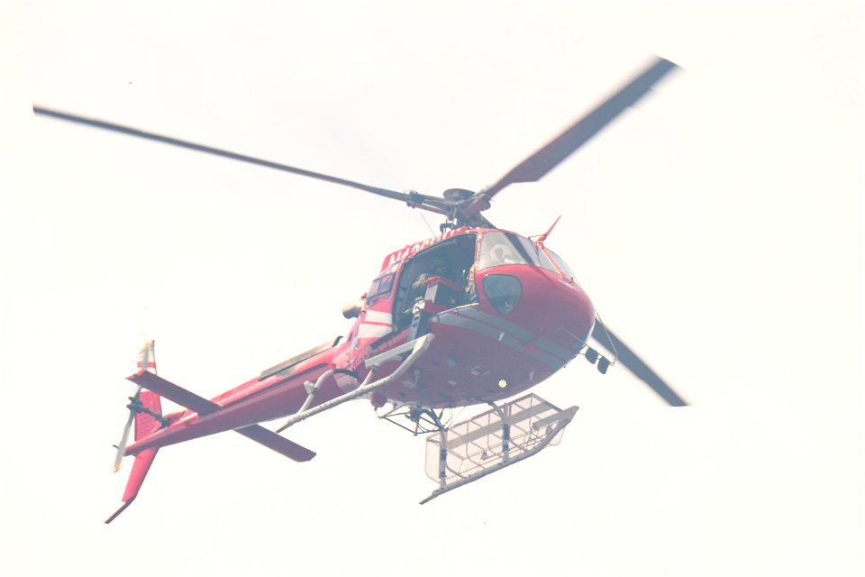 Helicopter Performing Aerial Ignitions