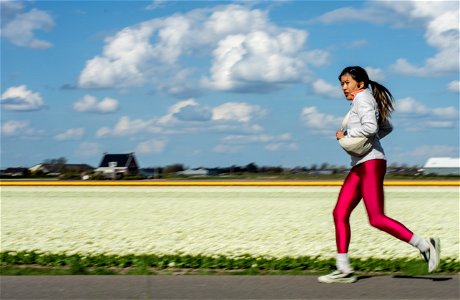 Sport and flowers photo