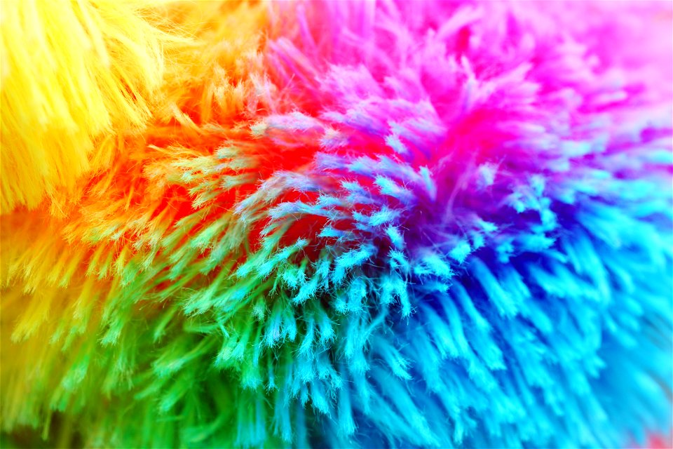 Rainbow Unicorn Fluffy Fur Fun Background 2021 photo