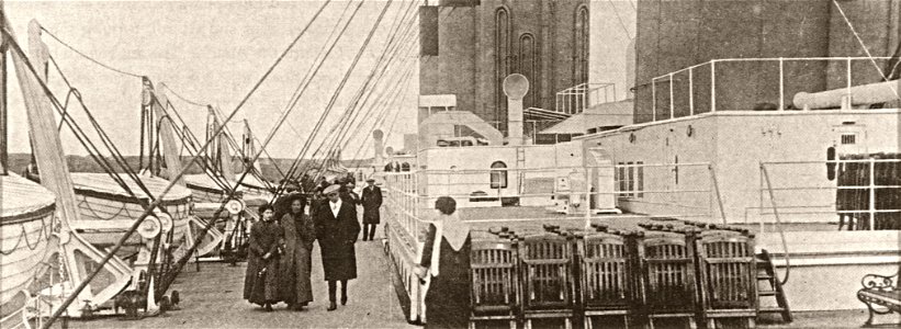 Titanic portside second class boat deck
