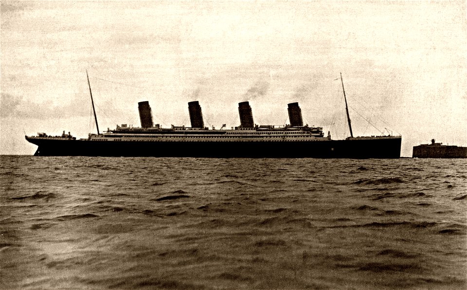 Titanic at Cherbourg